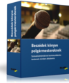 Beszédek könyve polgármestereknek termékkép, a kiadvány kék mappája látható a borítón egy mikrofonnal és a kiadvány nevével