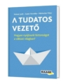 A tudatos vezető termékkép. a Kék borítón a cím alatt egy papírból hajtogatott hajó és a Raabe logója látható.