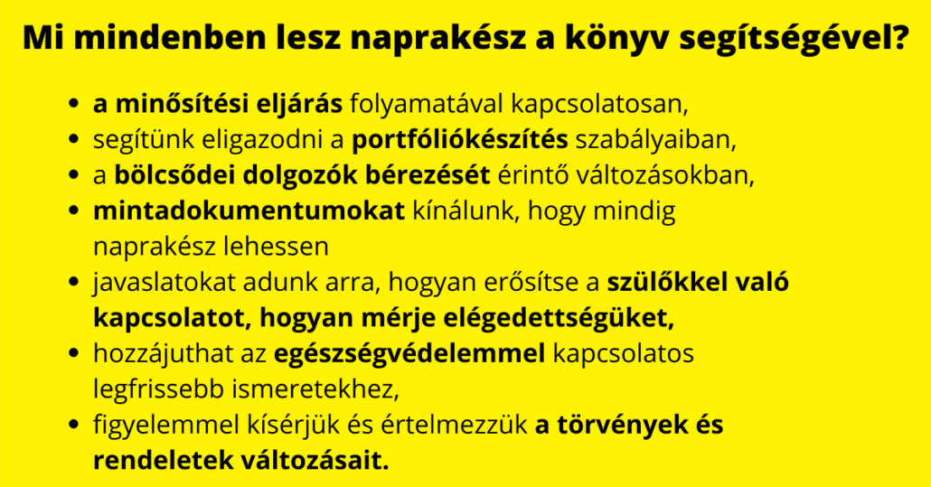Bölcsődevezetők kézikönyve - előfizetéses kiadvány bölcsődevezetőknek