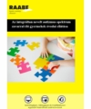 Az integráltan nevelt autizmus spektrum zavarral élő gyermekek óvodai ellátása termékkép a Raabe színeiben. A képen egy kislány színes puzzlet rak ki