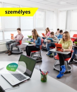 Összehangolt digitális megoldások az online tanulásban okos eszköz segítségével kiemelt termékkép amin feltüntettük a képzés típusát: személyes részvétel