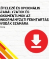 Kötelező és opcionális szabályzatok és dokumentumok az önkormányzati fenntartású óvodák számára – lista termékkép a termék nevével feliratozva, a jobb oldalon egy piros letöltés ikonnal