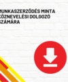 Munkaszerződés minta köznevelési dolgozó számára munkaköri leírása termékkép a termék nevével feliratozva, a jobb oldalon egy piros letöltés ikonnal