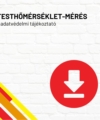 Testhőmérséklet-mérés – adatvédelmi tájékoztató termékkép a termék nevével feliratozva, a jobb oldalon egy piros letöltés ikonnal