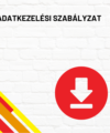 Adatkezelési szabályzat termékkép a termék nevével feliratozva, a jobb oldalon egy piros letöltés ikonnal