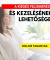 A kiégés felismerése és kezelésének lehetőségei online tananyag - kiemelt kép. A képen egy nő elégedetten hátradőlve a kezeit tarkójára fonva csukott szemmel ül. Háttérben virág, kellemesen beszűrődő napfény látható