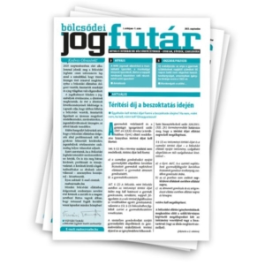 Bölcsődei Jogfutár termékkép, amelyen a kiadvány egy számát láthatjuk