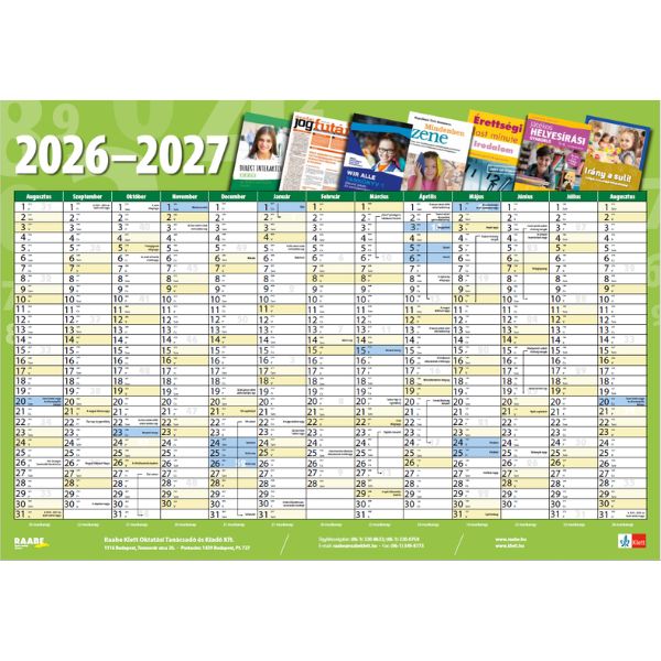 Illusztráció a Plakátnaptár 2026-2027 termékhez