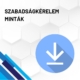 Szabadságkérelem minták termékkép - a jobb oldalán egy kék színű letöltés ikon, a háttérben méhsejt minta
