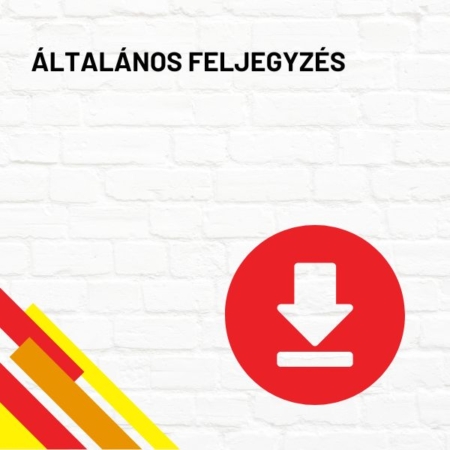 Általános feljegyzés