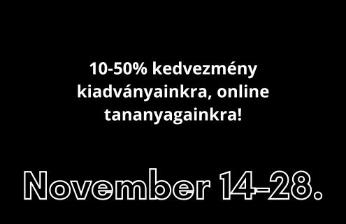 Black Friday ajánlatok pedagógusoknak, kisgyermeknevelőknek - akár 50% kedvezmény