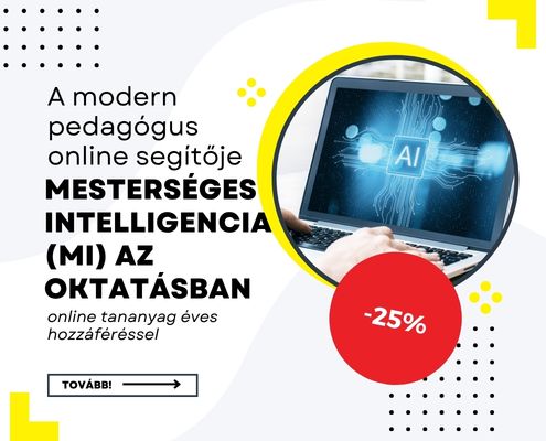 Mesterséges intelligencia az oktatásban online tananyag 25% kedvezménnyel
