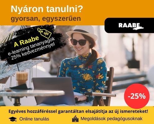 Elearning tananyagok 25% kedvezménnyel egész nyáron