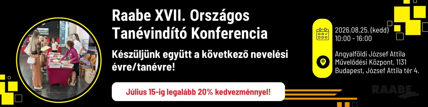 Raabe Tanévindító konferencia 2026 augusztus 25 Raabe Tanévindító konferencia 2026 augusztus 25