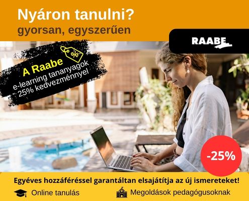 Raabe elearning 25% kedvezménnyel Raabe elearning 25% kedvezménnyel